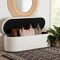 Baxton Studio Lavina Modern White Teddy-Bear Fabric Storage Bench 244-13652-ZORO - alternate 10